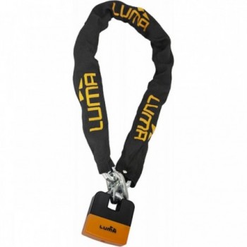 Cadena Antirrobo Luma Enduro 28 Naranja 170cm D10mm - Seguridad para Moto y Bicicleta - 1