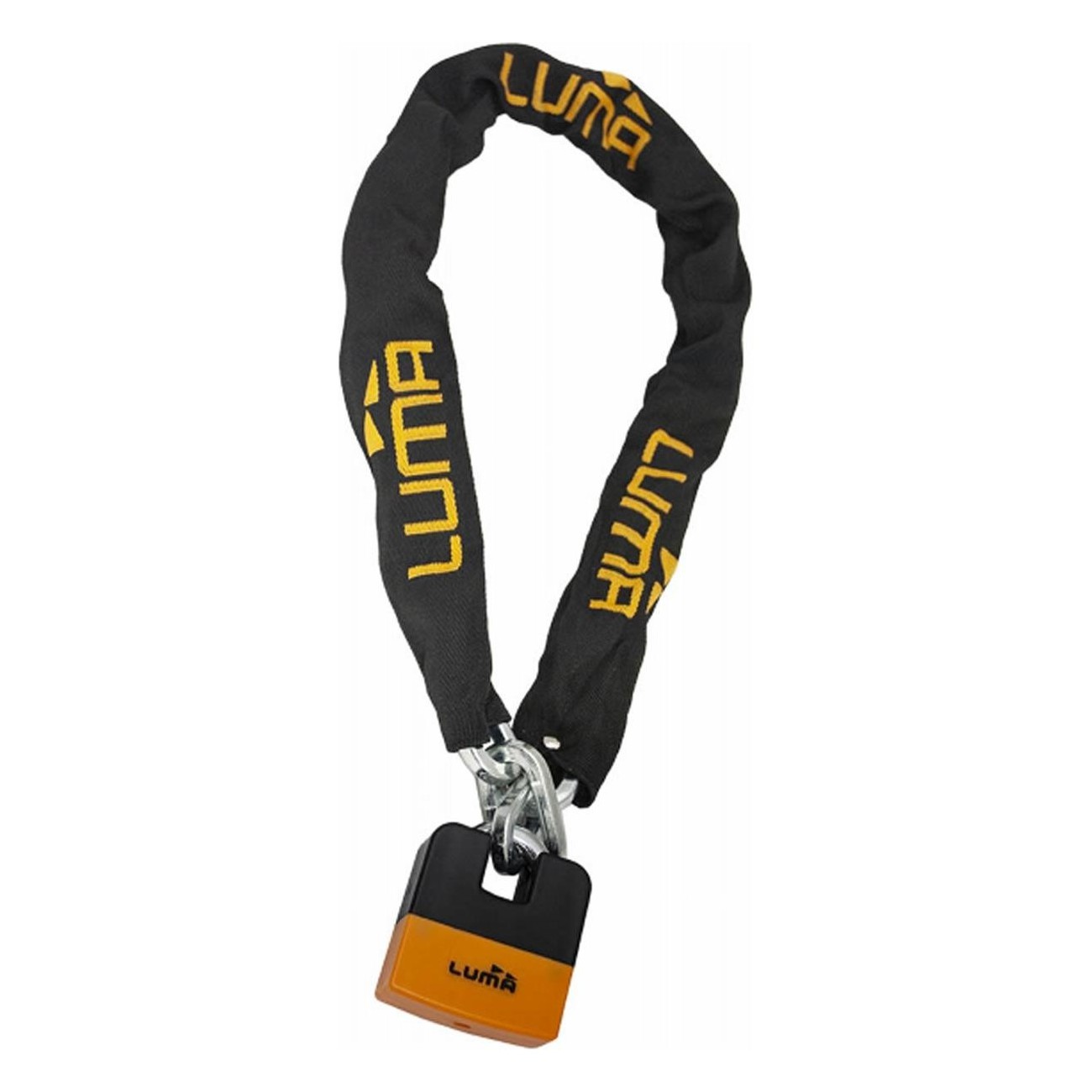 Cadena Antirrobo Luma Enduro 28 Naranja 170cm D10mm - Seguridad para Moto y Bicicleta - 1