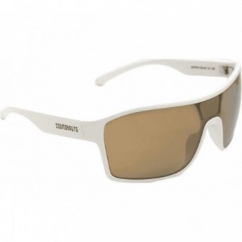 Astro White Cycling Glasses with Gold Lens - Erredi Design - 1