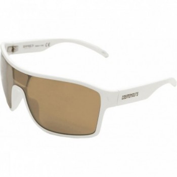 Astro White Cycling Glasses with Gold Lens - Erredi Design - 2