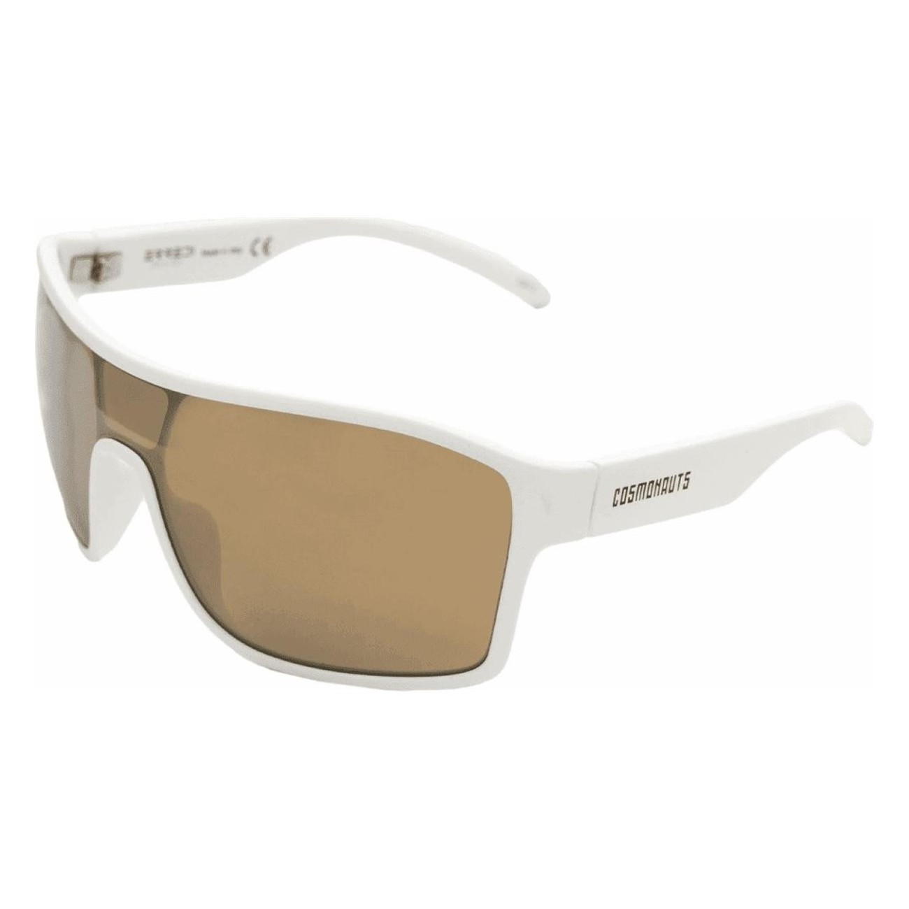 Astro White Cycling Glasses with Gold Lens - Erredi Design - 2