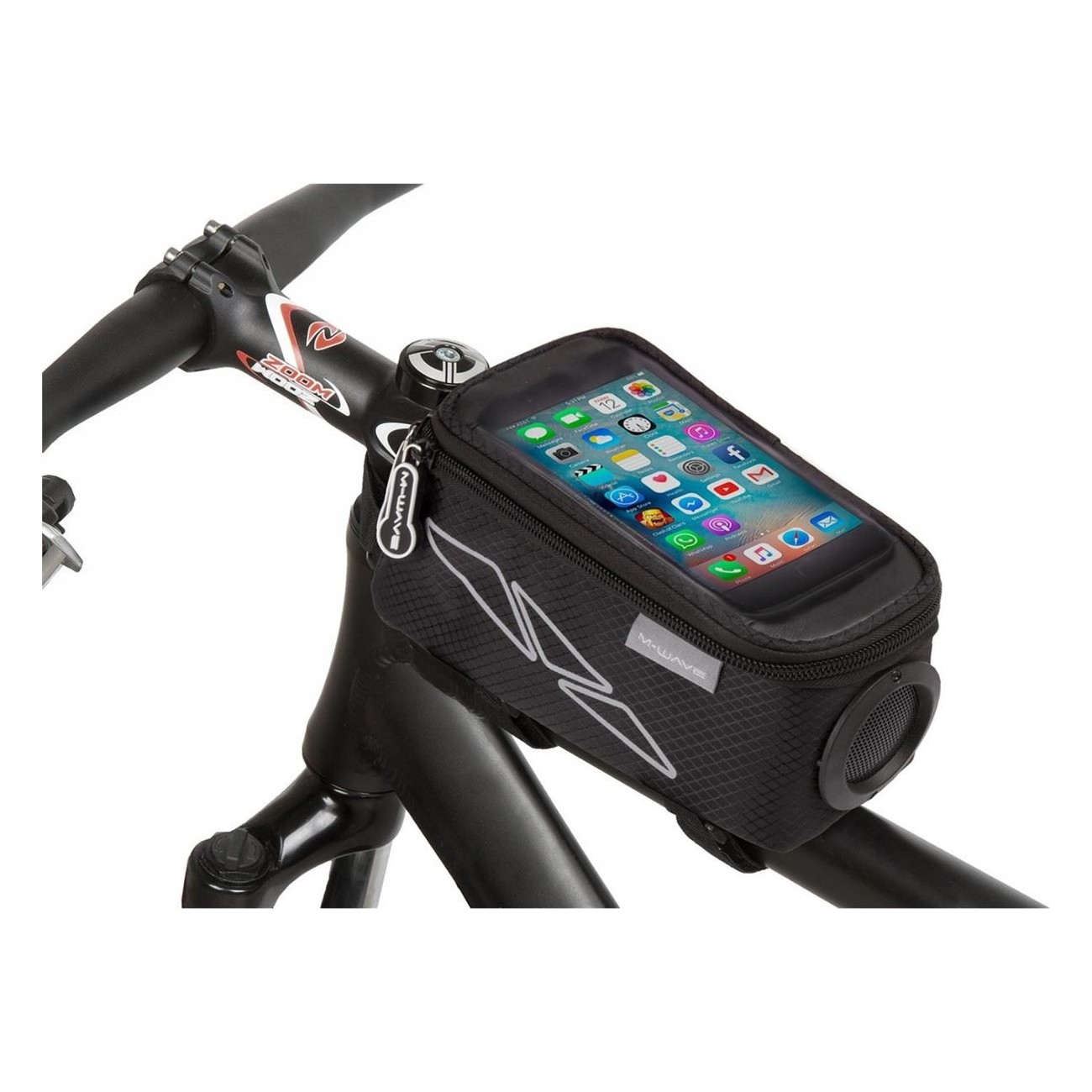 M-Wave Rotterdam Top Sound Frame Bag with Integrated Speaker for Smartphone - 3