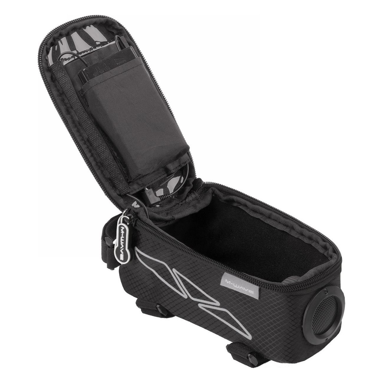 M-Wave Rotterdam Top Sound Frame Bag with Integrated Speaker for Smartphone - 4