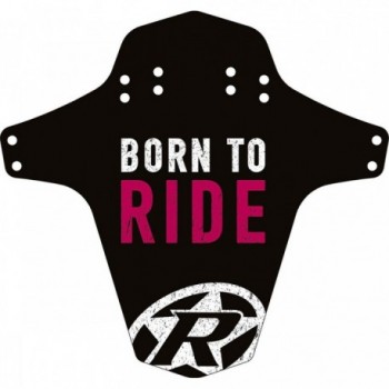 Garde-boue inversé Born to Ride pour vélo - Montage avant et arrière, Noir/Rose Candy - 1