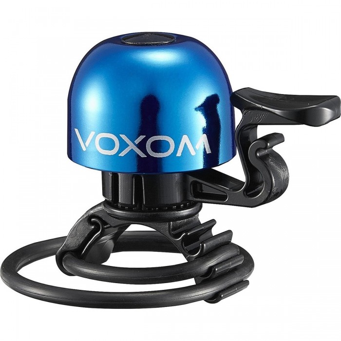 Voxom Campanello per Bicicletta KL15 in Ottone, Blu, Compatibile con Manubri 22,2-31,8 mm, Fissaggio Rapido - 1 - Campanelli - 4