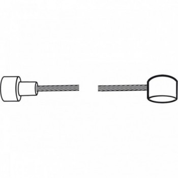 Bowden-Bremse Kabelsatz mit Edelstahlhülle Promax - Flaschennippel 6x9 mm, Rohrnippel 7x6 mm - 3