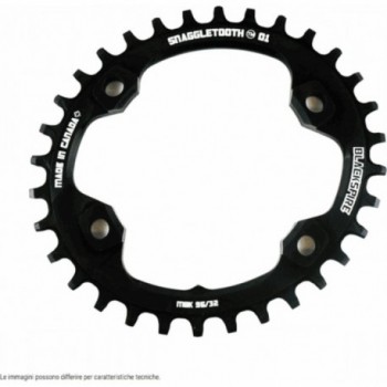 Corona Ovale Snaggletooth 34T 96BCD per Shimano XTR 9000/9020 MTB - Compatibile 11/12 Velocità, Tecnologia Anticaduta Narrow Wid