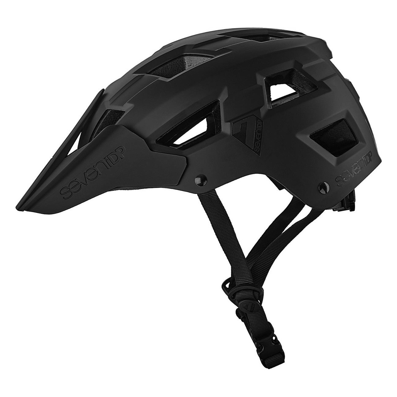 Casco M5 Negro L/XL 7 Protection con Carcasa de ABS y Visera Personalizada - 1