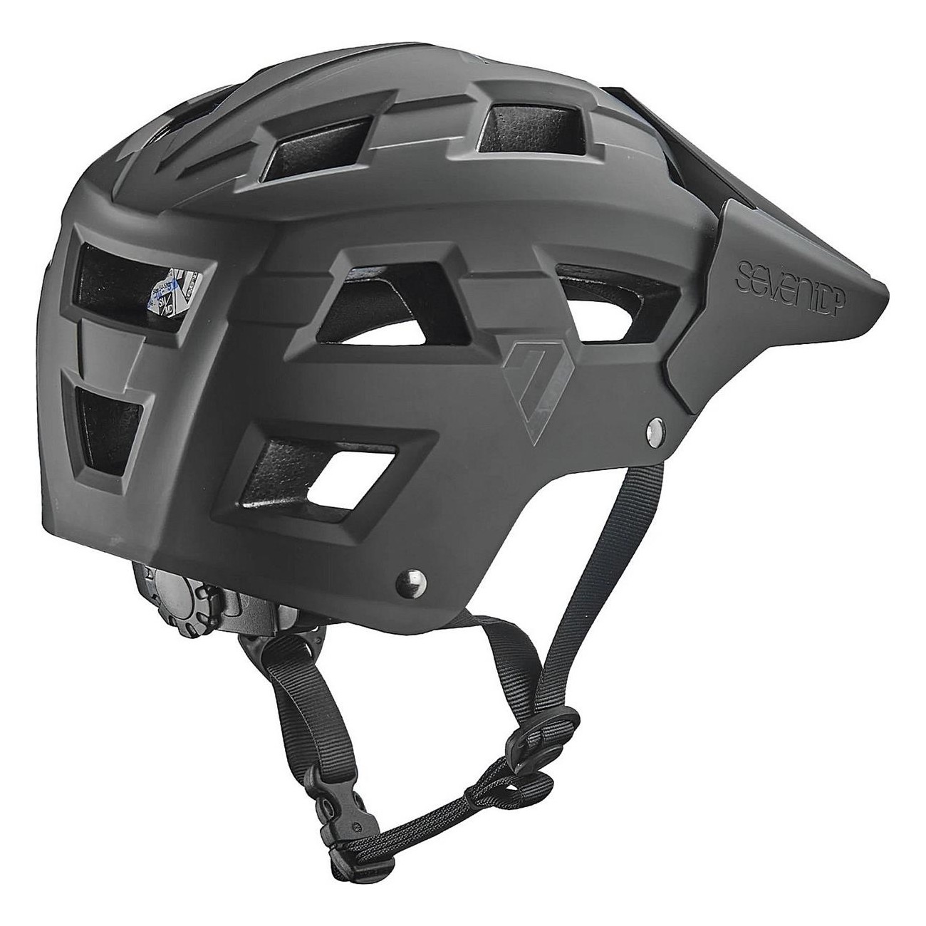 Casco M5 Nero L/XL 7 Protection con Calotta in ABS e Visiera Personalizzata - 4 - Caschi - 5055356350731