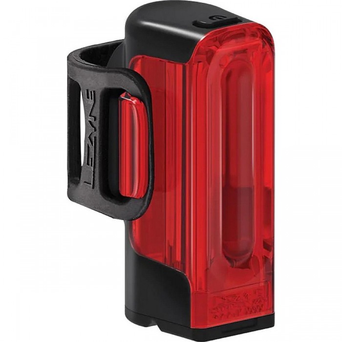 Lezyne Strip+ STVZO Rote Rücklicht für Fahrrad, Schwarz, 40 Lumen, USB-C - 1