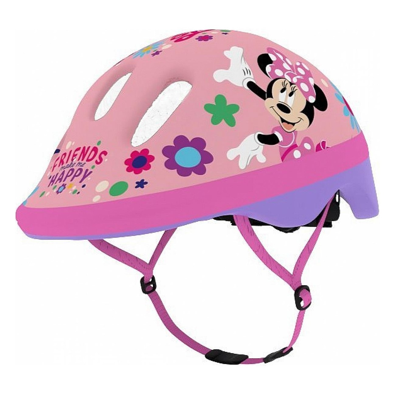 Casco Disney Minnie Rosa per Bambini Taglia XXS (44-48 cm) - Sicurezza e Comfort - 3 - Caschi - 5902308592810