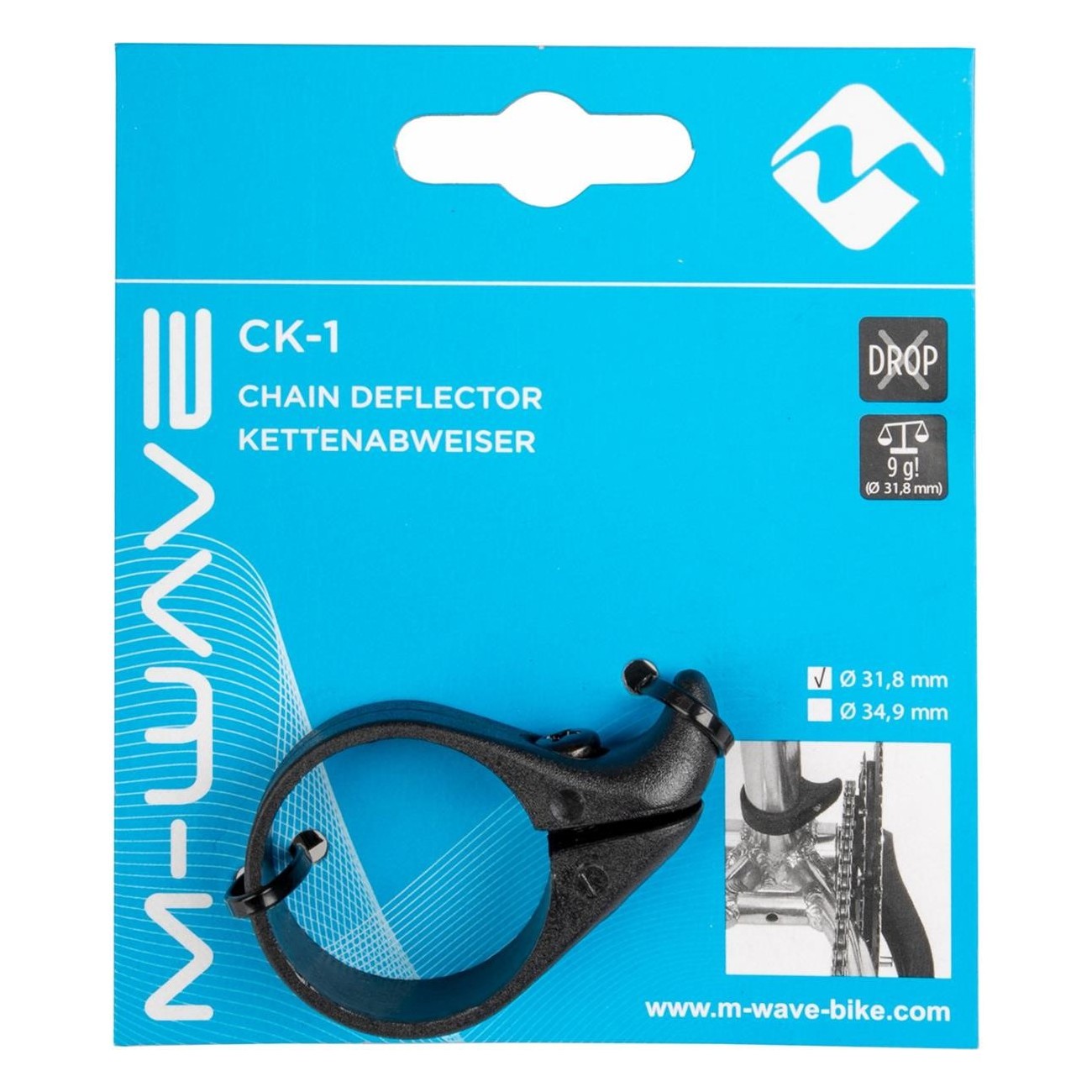 Déflecteur de Chaîne Anti-Chute M-Wave CK-1, Diamètre 31,8 mm - 3