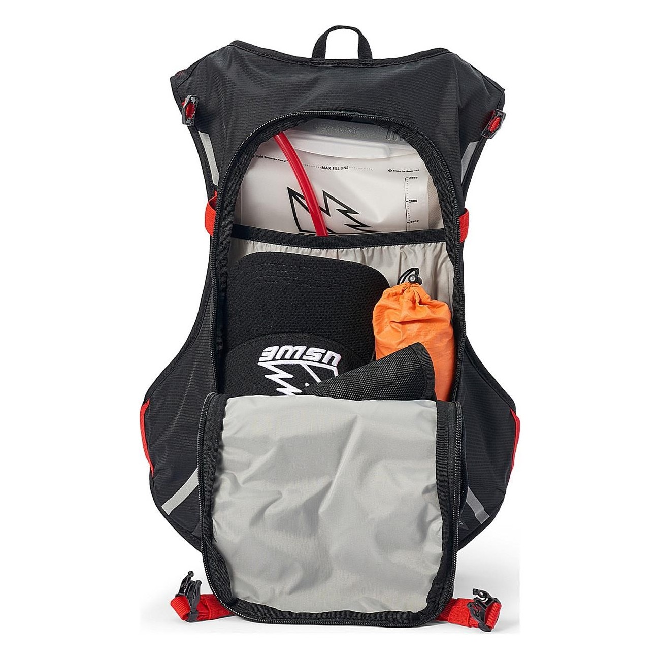 Sac à dos USWE MTB Hydro 12 Litres Rouge avec Système No Dancing Monkey - 3