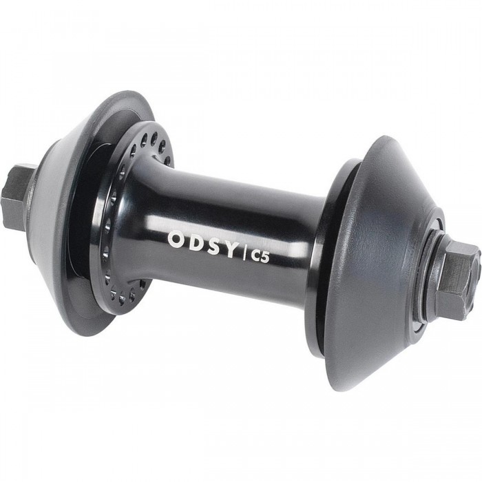 Mozzo Anteriore Nero Odyssey C5 36H con Cuscinetti Sigillati e Asse Chromoly - 1 - Mozzo - 0630950921225