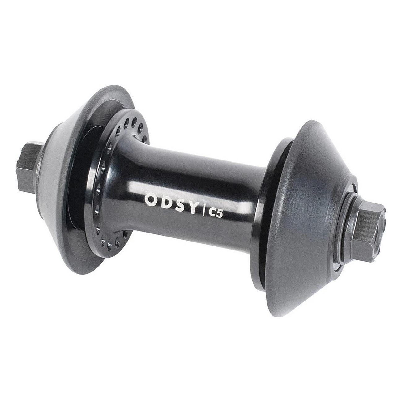 Odyssey C5 Black Front Hub 36H with Sealed Bearings and Chromoly Axle - 1