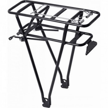 Shimano Black Aluminum Bike Rack for 26/28 Inch Bicycles, 25kg Capacity - 1