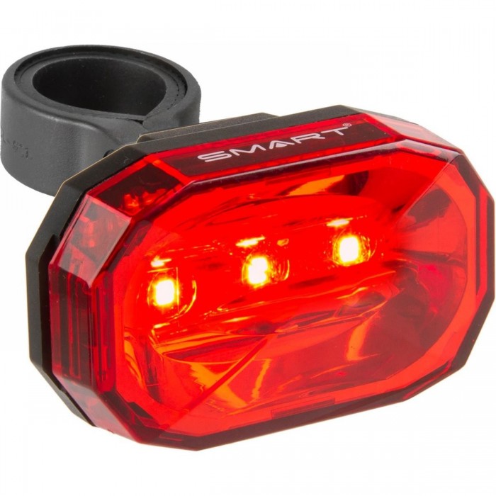 SMART Battery Rear Bike Light with 3 Red SMD LEDs and Seat Post Mount - 1