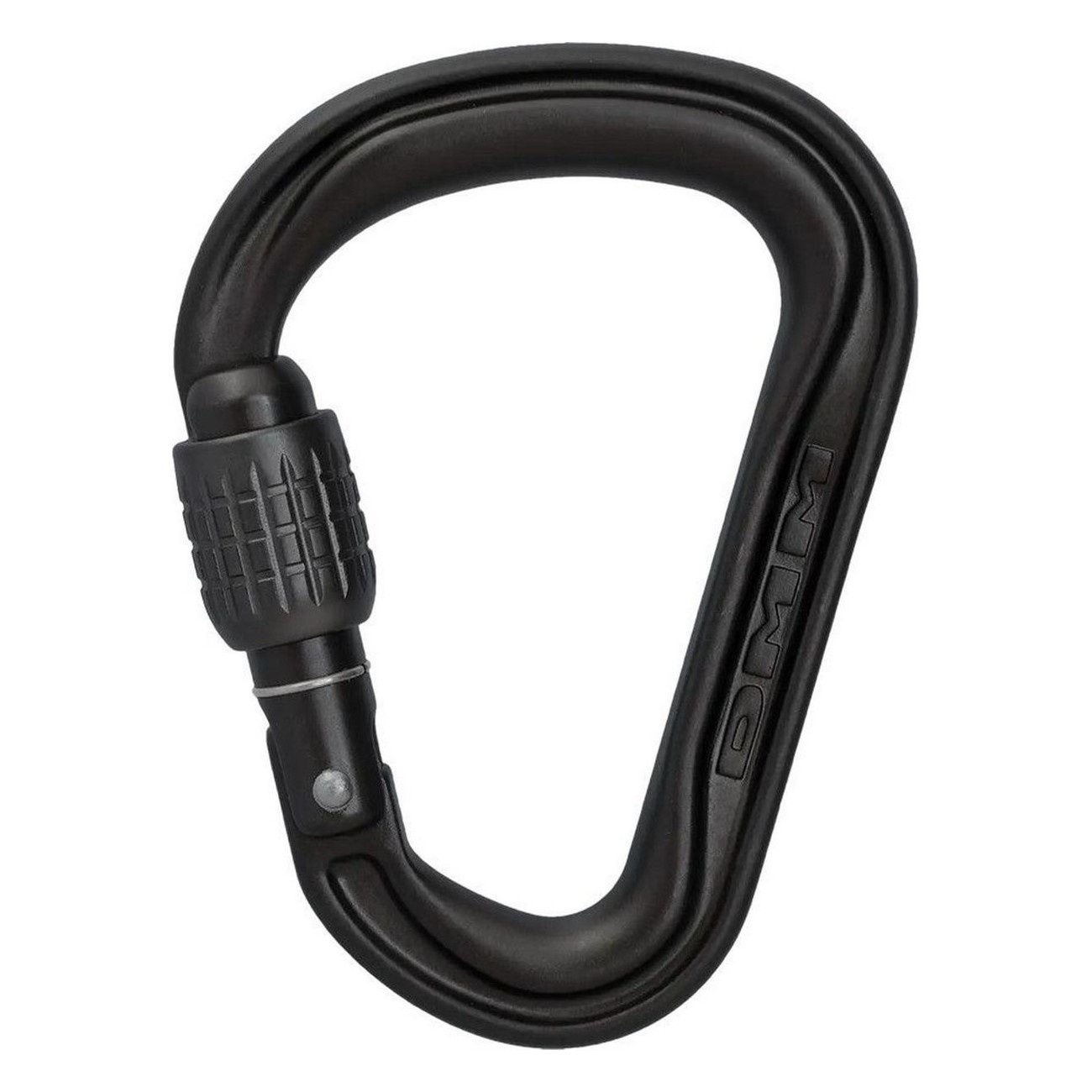 Matte Grey HMS Carabiner with Screw Lock - Lightweight 56g, Maximum Safety - 1