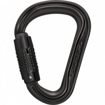 Matte Grey HMS Carabiner with Screw Lock - Lightweight 56g, Maximum Safety - 2