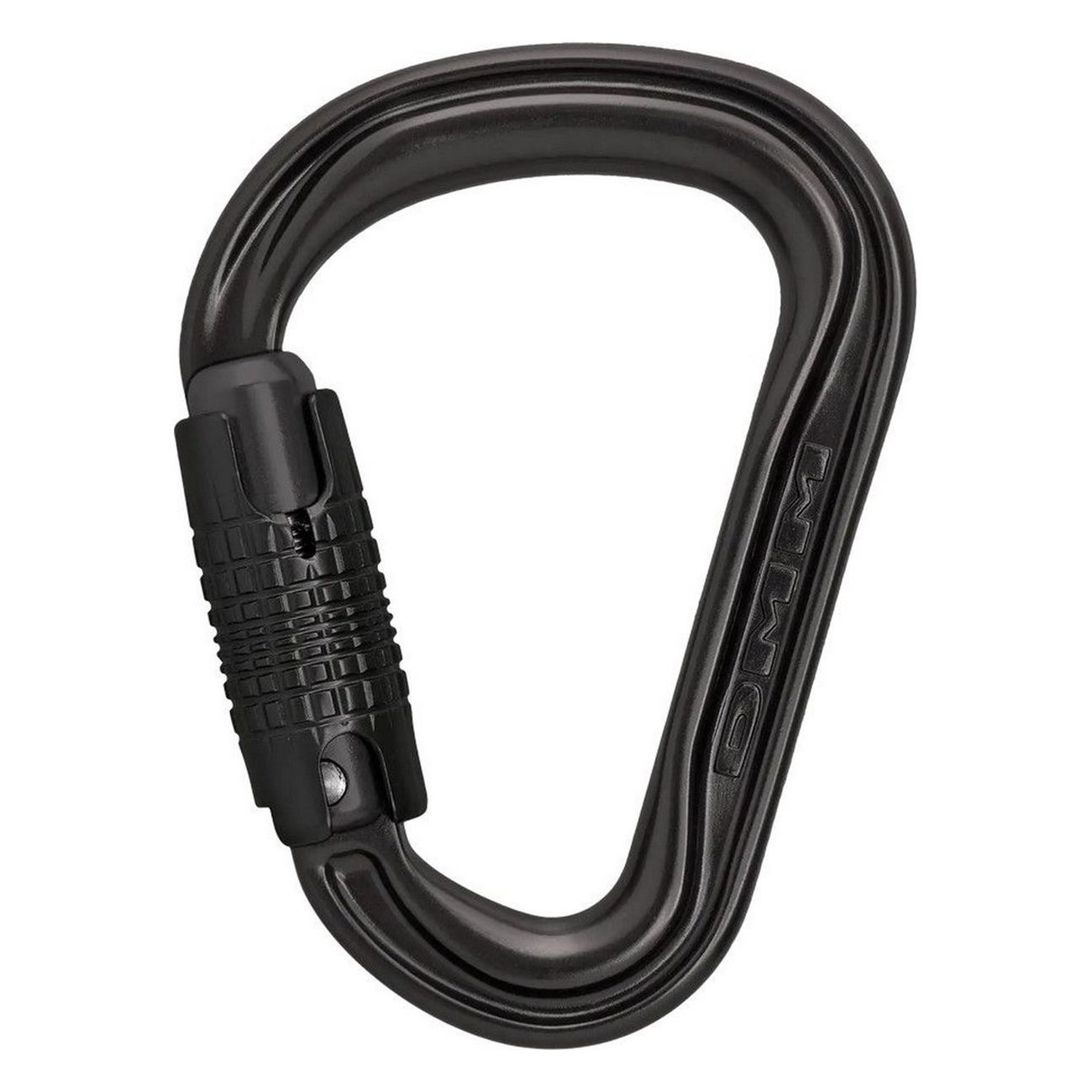 Matte Grey HMS Carabiner with Screw Lock - Lightweight 56g, Maximum Safety - 2