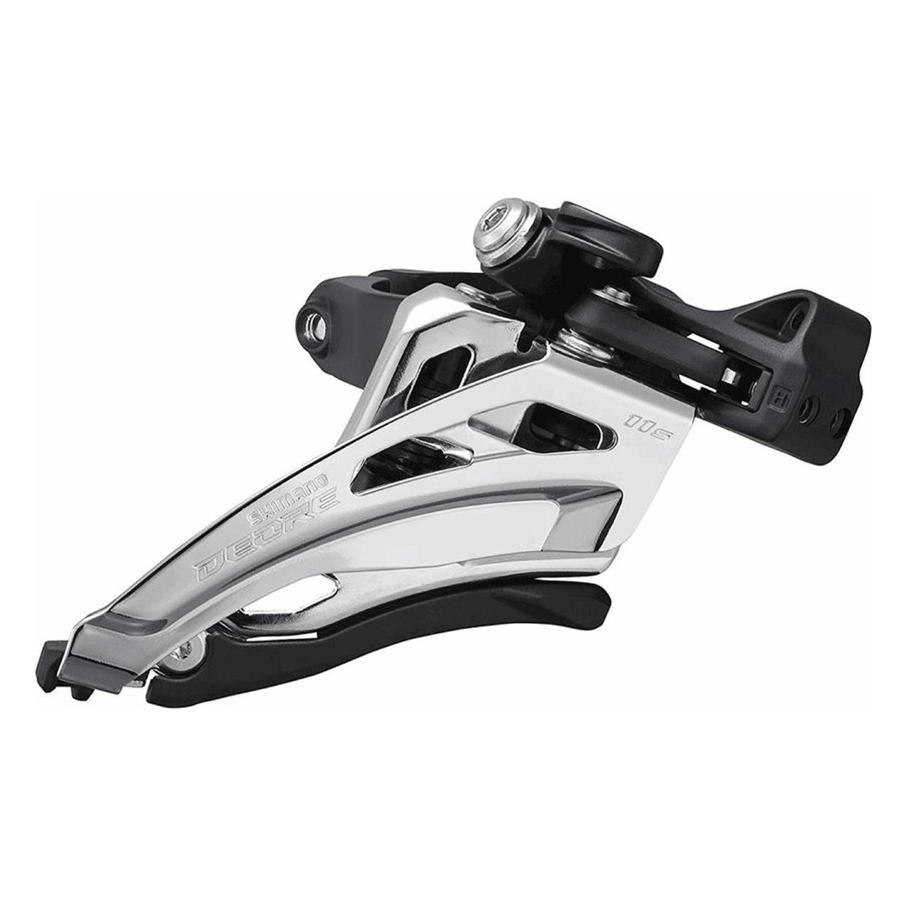 Desviador Shimano Deore M5100 2x11V Negro/Plata con Adaptadores Incluidos - 1