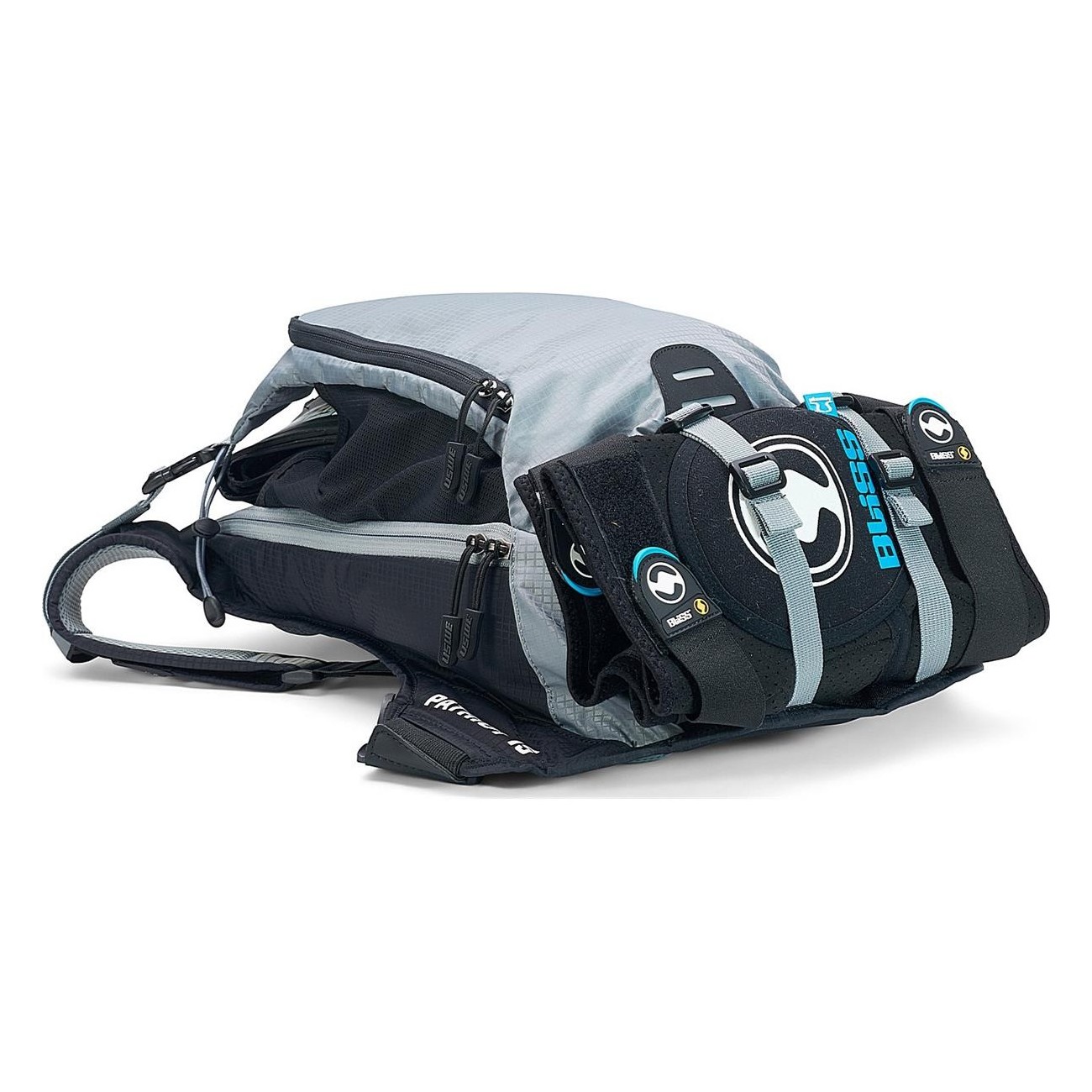 Mochila USWE Patriot 15 Litros Gris-Negro con Protector de Espalda para MTB - 7