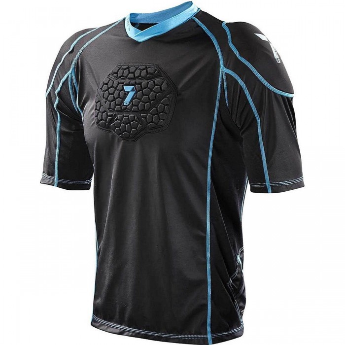 Flex Body Protector T-Shirt Black-Blue Size M - Customizable Protection - 1