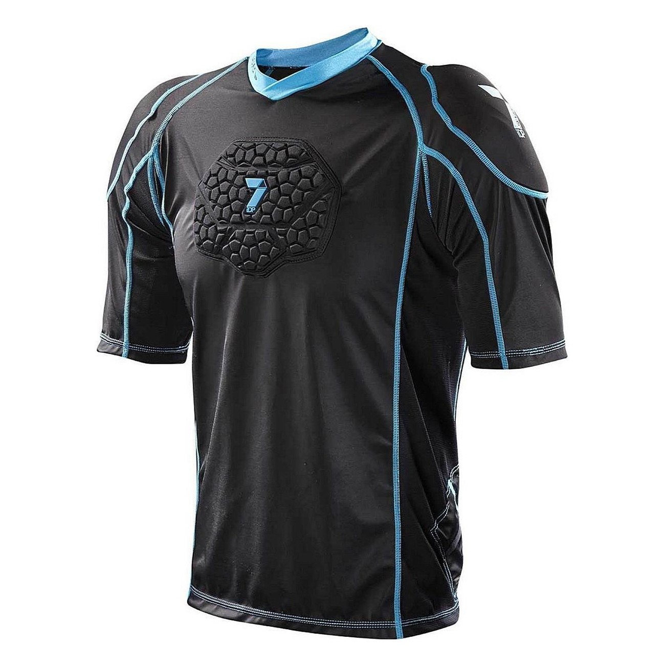 Flex Body Protector T-Shirt Black-Blue Size M - Customizable Protection - 1