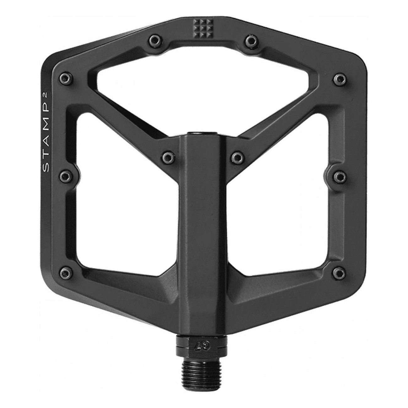 Crankbrothers Stamp 2 Large Flat Pedale Schwarz Offroad 2020 für Freeride, Enduro, Trail, Downhill und All Mountain - 1