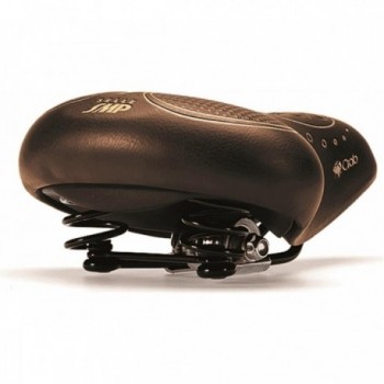 Brown Citybike Saddle for Women with Springs, Comfort and Style 258x204 mm - 2