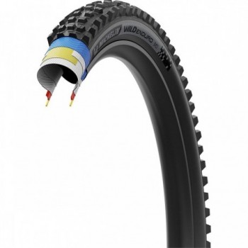 Michelin Wild Enduro MS TLR Dark MTB Tire 27.5x2.40, Extra Grip & Puncture Protection - 6