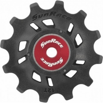 Sunrace SRAM Eagle 12T Pulley Black/Red Compatible with Shimano/Campagnolo - 1