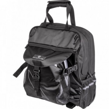 M-Wave Amsterdam TR S 15L Rack Bag and Trolley Black-Grey with 3-Point Mounting - 2