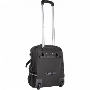 M-Wave Amsterdam TR S 15L Rack Bag and Trolley Black-Grey with 3-Point Mounting - 3