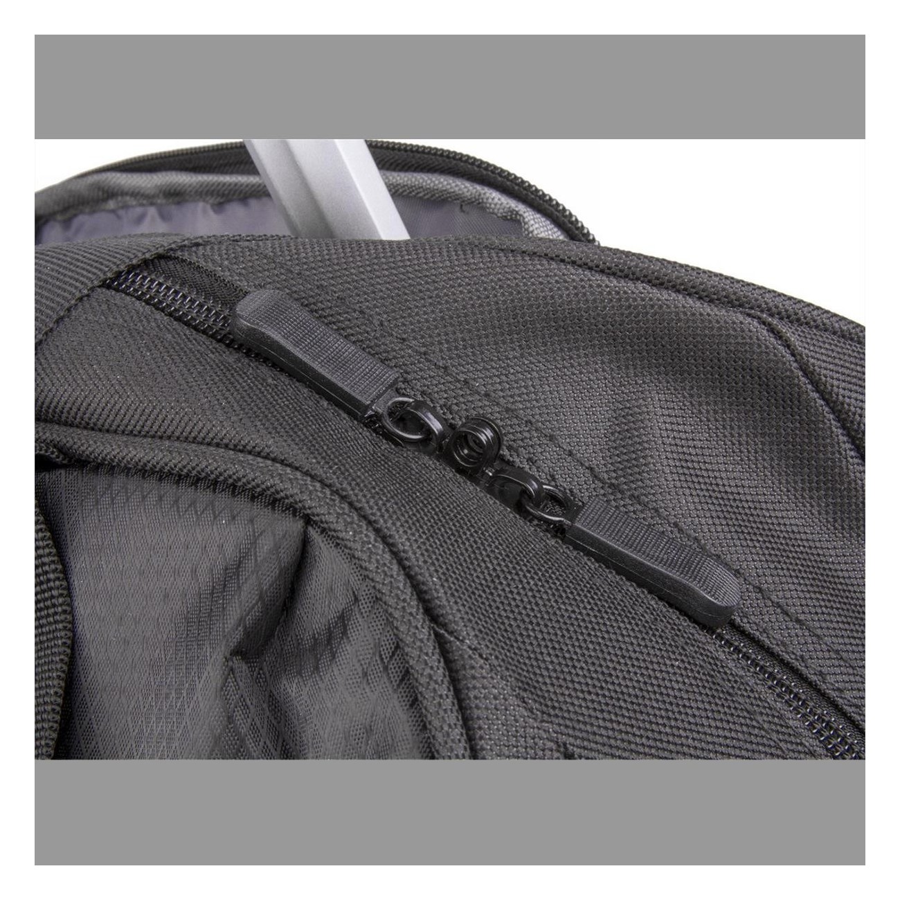 M-Wave Amsterdam TR S 15L Rack Bag and Trolley Black-Grey with 3-Point Mounting - 6