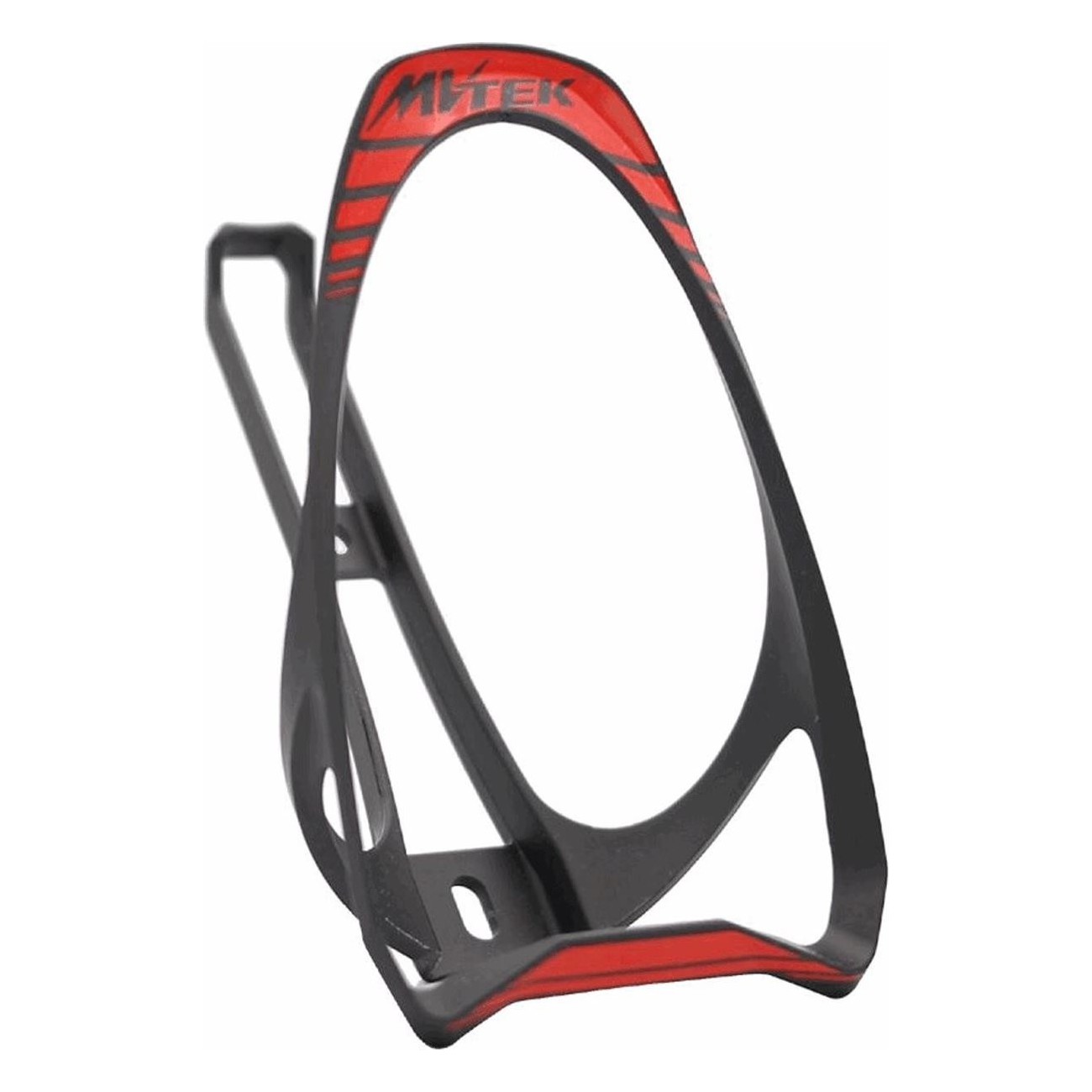  Porte-bidon Predator Ultralight 19g Noir/Rouge en Nylon avec Vis MVTEK  - 1