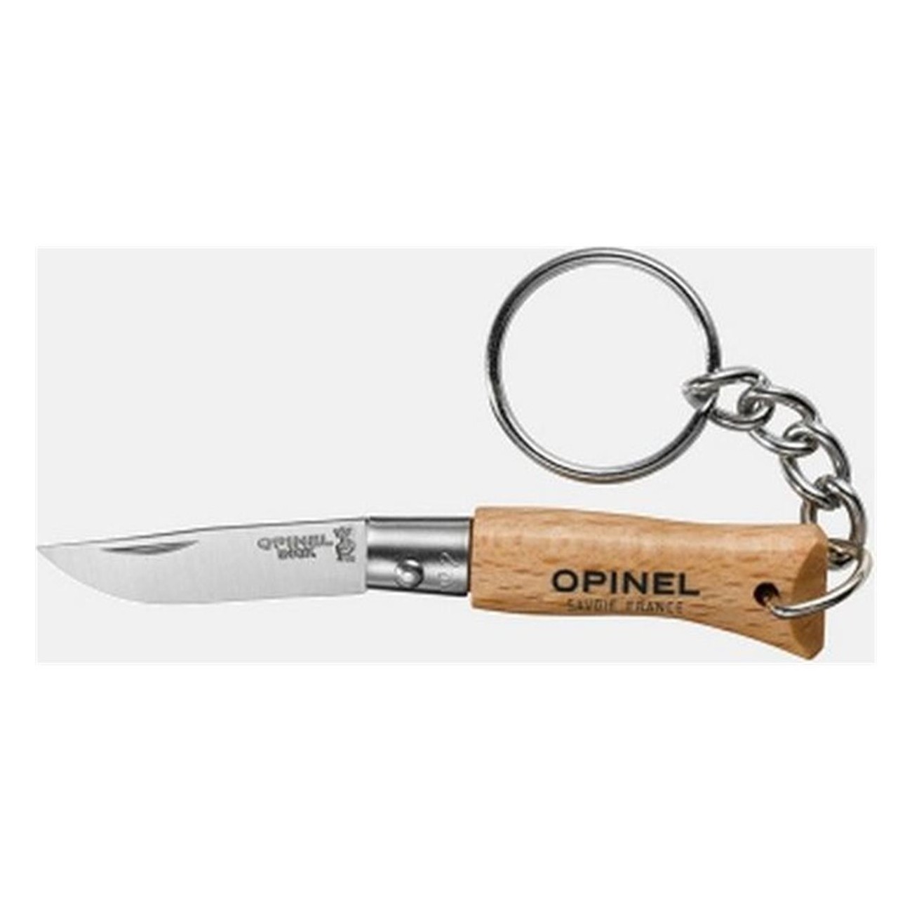 Opinel N° 2 Anis Schlüsselanhänger - 6er Set mit 3,5 cm Edelstahlklinge - 6