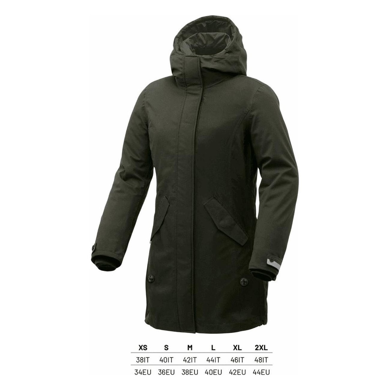 Chaqueta Parka Mujer 2en1 Verde Airborne Talla XS - Versátil y Certificada para Ciclismo - 1