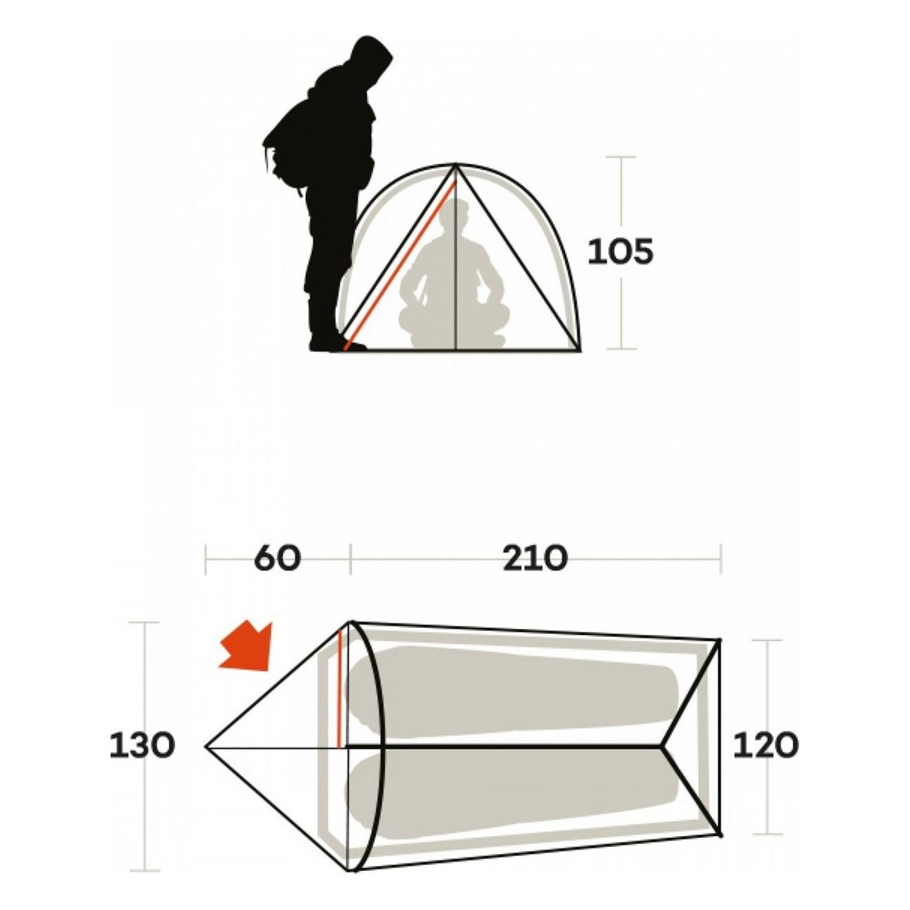 Thar 2-Person Sand Tent for Trekking and Camping - 5