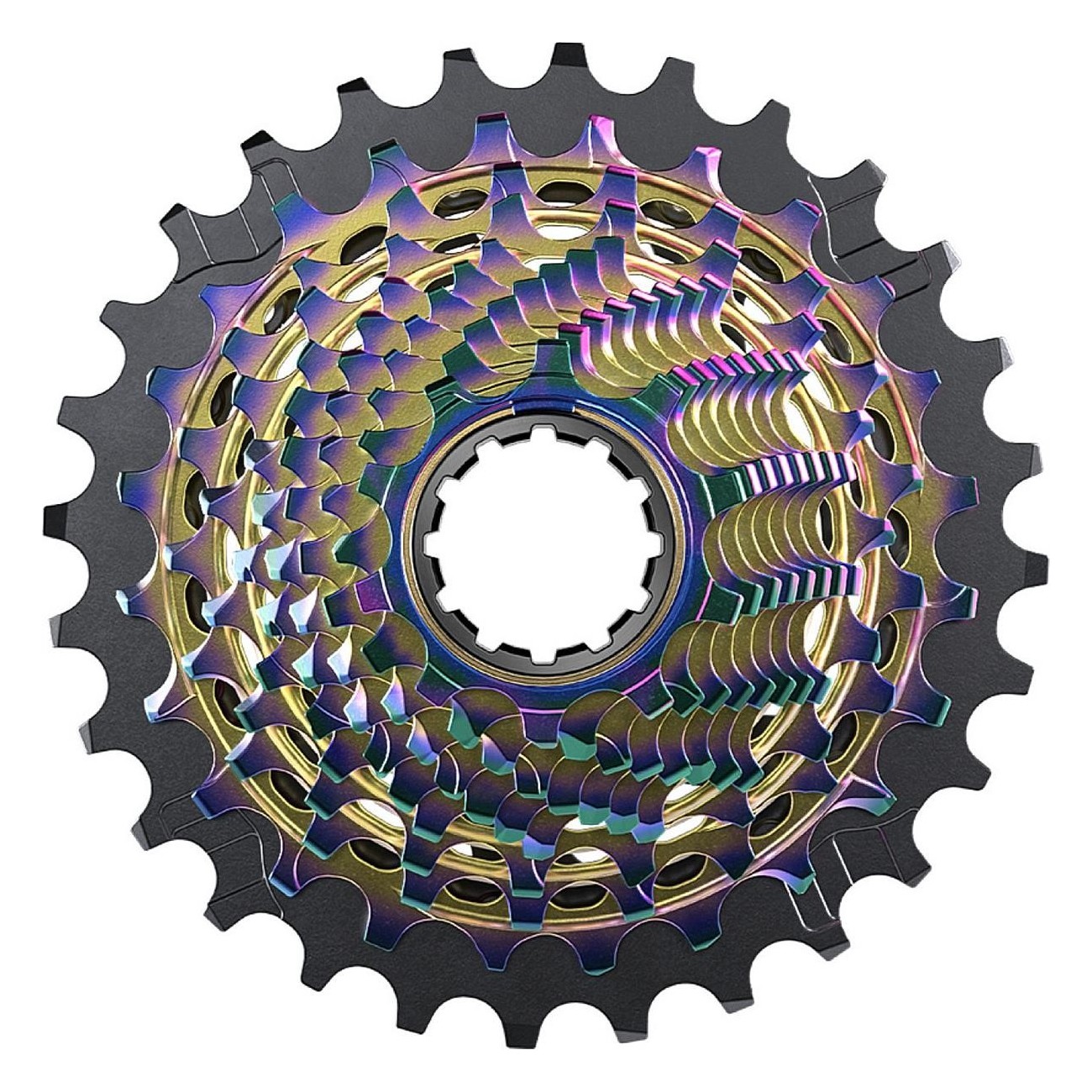 Cassetta SRAM XG-1290 12 Velocità 10-28T Arcobaleno con Tecnologia X-Range - 3 - Cassette - 0710845886140