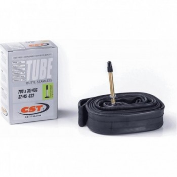 CST 28' 700x35/43 Inner Tube with 60mm Threaded Presta Valve - Reliable & Durable - 1