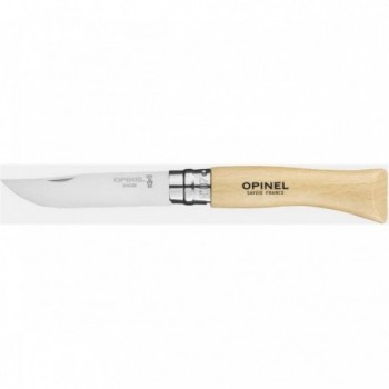 Coltello Opinel Viroblock N.7 Inox - Confezione da 12 Pezzi, Lama in Acciaio Inox e Manico in Faggio - 1 - Coltelli - 3123840006