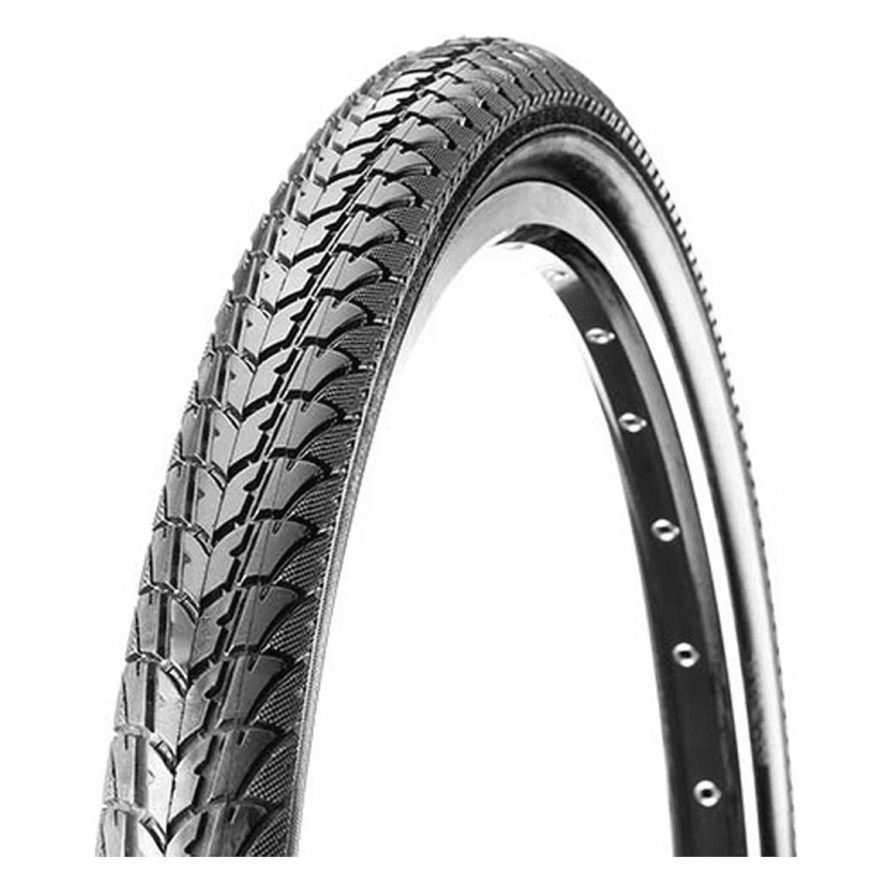 CST 20x1.75 Black Rigid Tire with Level 5 Protection for City Trekking, Model C1446 - 1