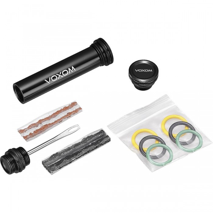 Tubeless Repair Kit wkl43 for Tires, Compatible with 18-19.5 mm Handlebars, Black - 1