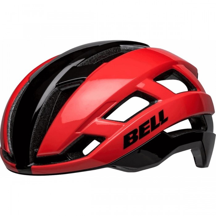 Falcon XR MIPS Helmet Red/Black 55-59cm with Integrated LED Light - 1