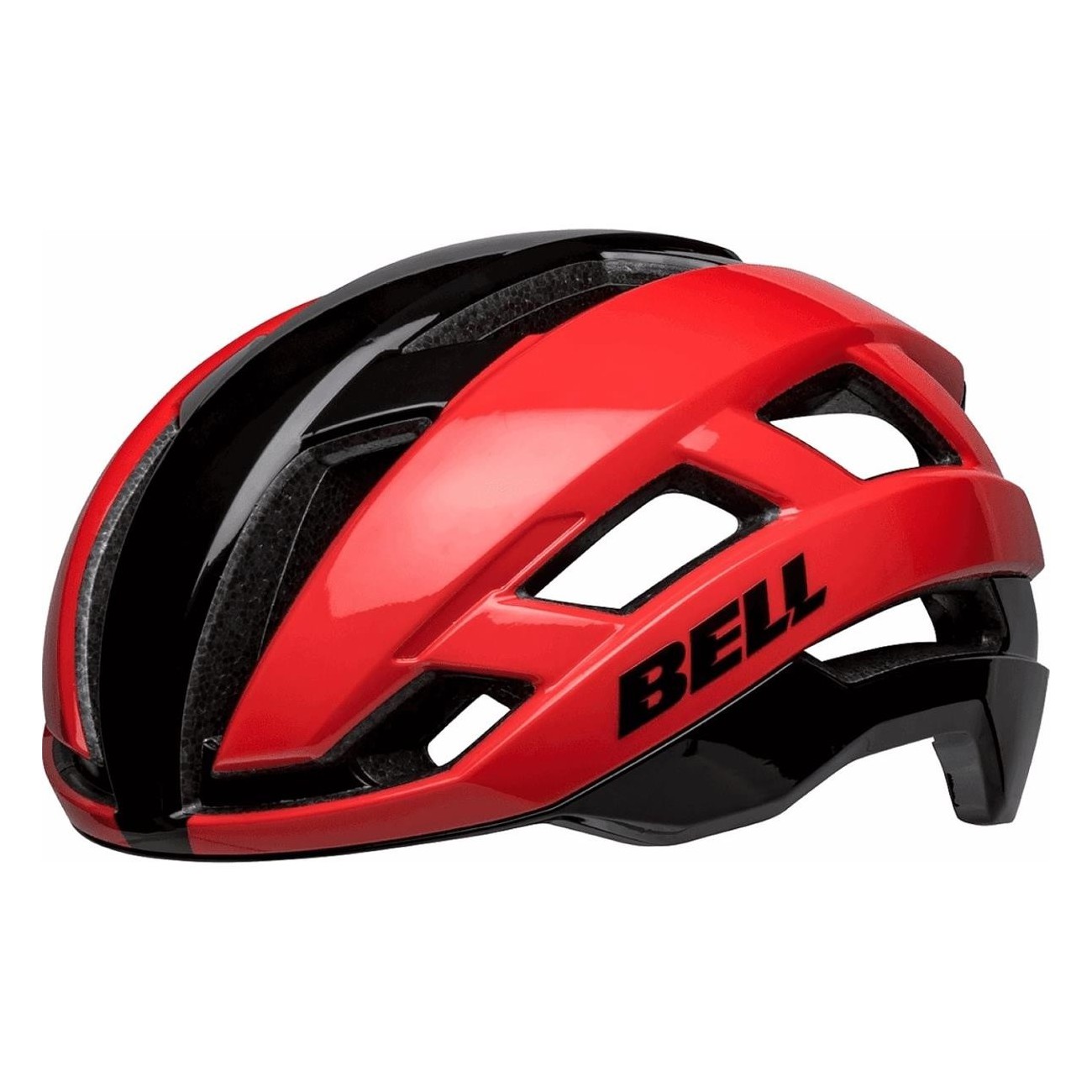 Falcon XR MIPS Helmet Red/Black 55-59cm with Integrated LED Light - 1