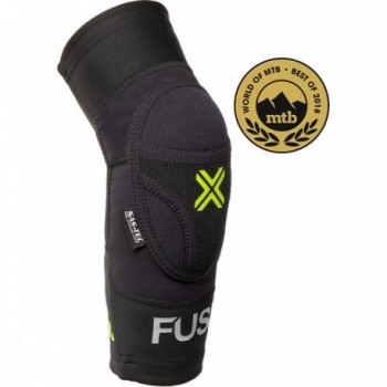 Fuse Omega M-L Elbow Pad Black and Neon Yellow with SAS-TEC Protection - 1