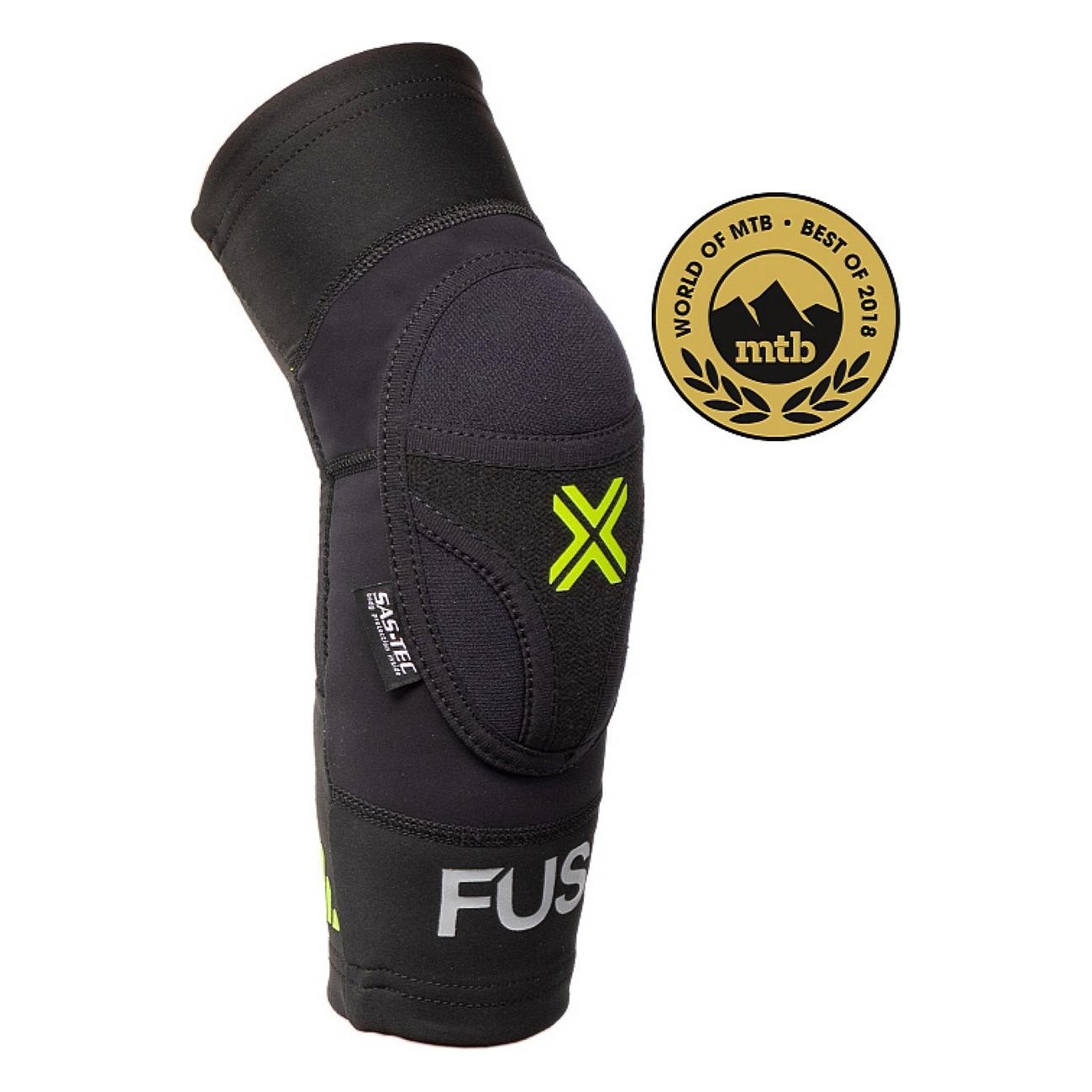 Fuse Omega M-L Elbow Pad Black and Neon Yellow with SAS-TEC Protection - 1