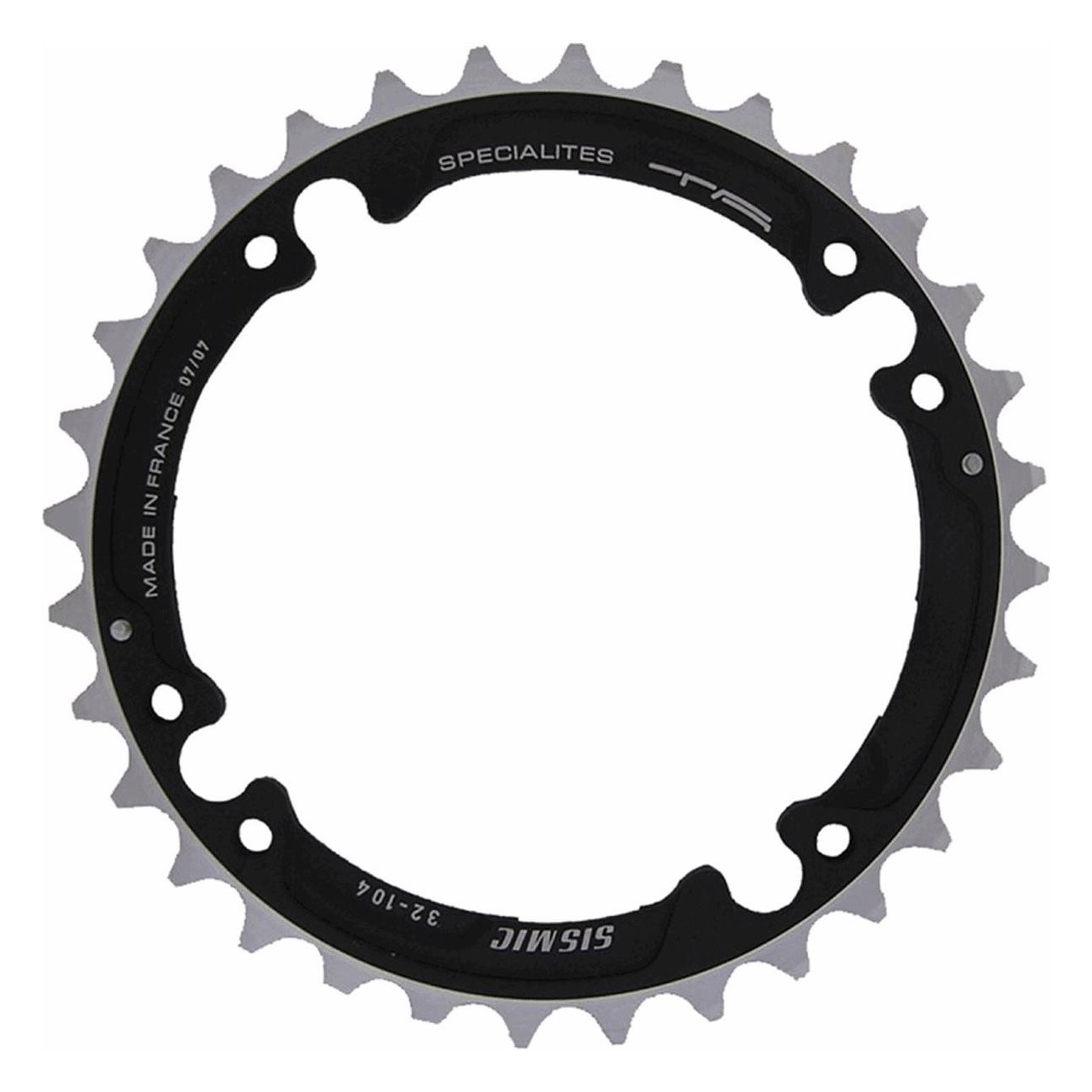 Single Chainring 9V 32 Teeth Anthracite BCD 104mm for Shimano XTR - 1