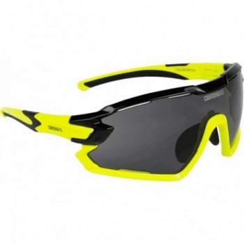 Gafas Deportivas Cosmonaut Lunar Roving Negro/Amarillo Fluo UV400 - 1